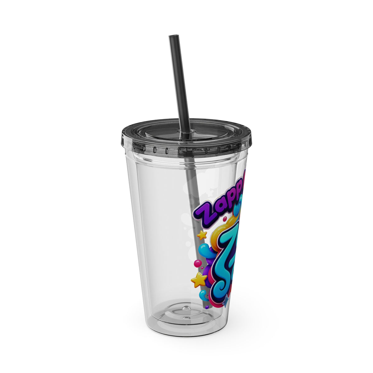 Zapp Songs Kids Tumbler with Straw — 16oz Colorful Music Logo Cup