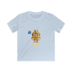 Kinder-T-Shirt – „Prinz Glitzer Zapp Figur“ Süße gekrönte Sonne Grafik
