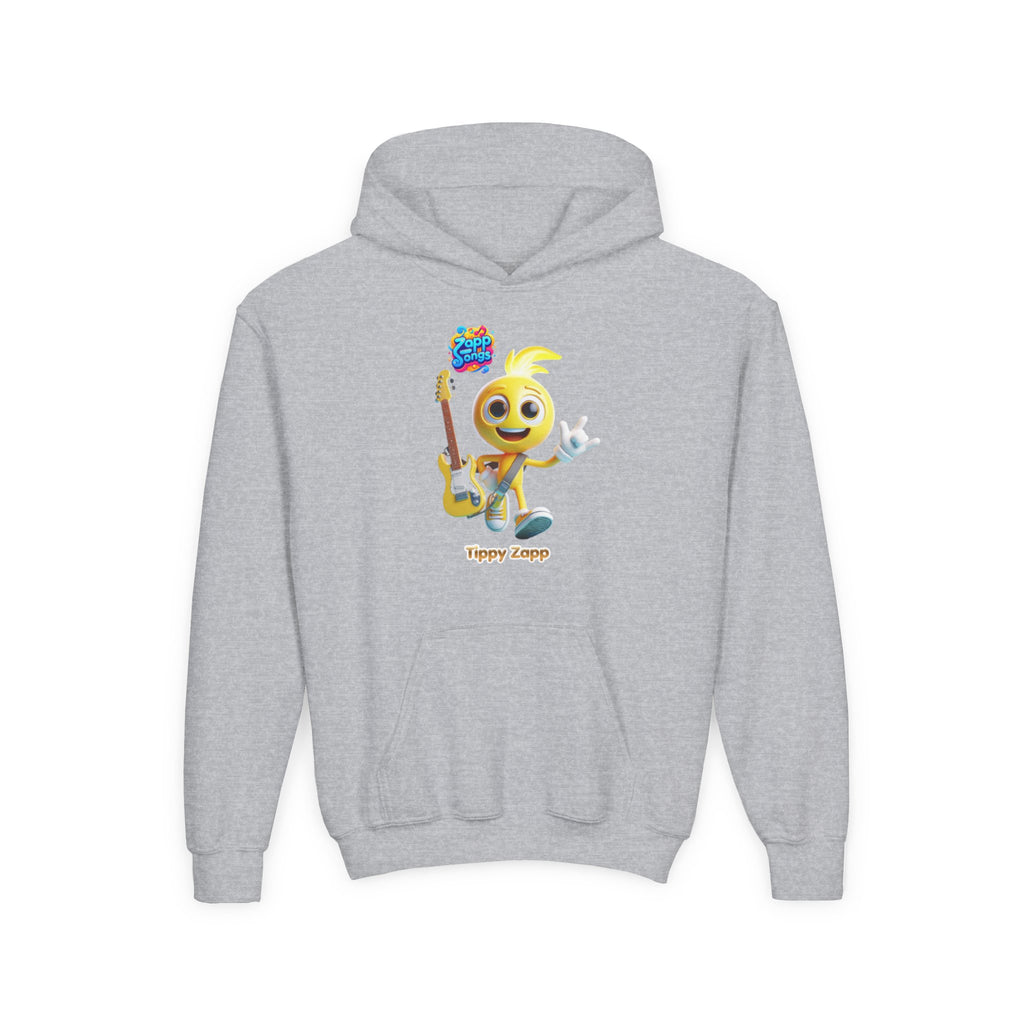 "Tippy Zapp" Guitar Character Kids Hoodie