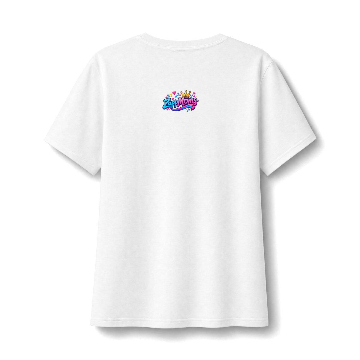 ZappMoms Mom and Child Heart Short Sleeve V-Neck Tee