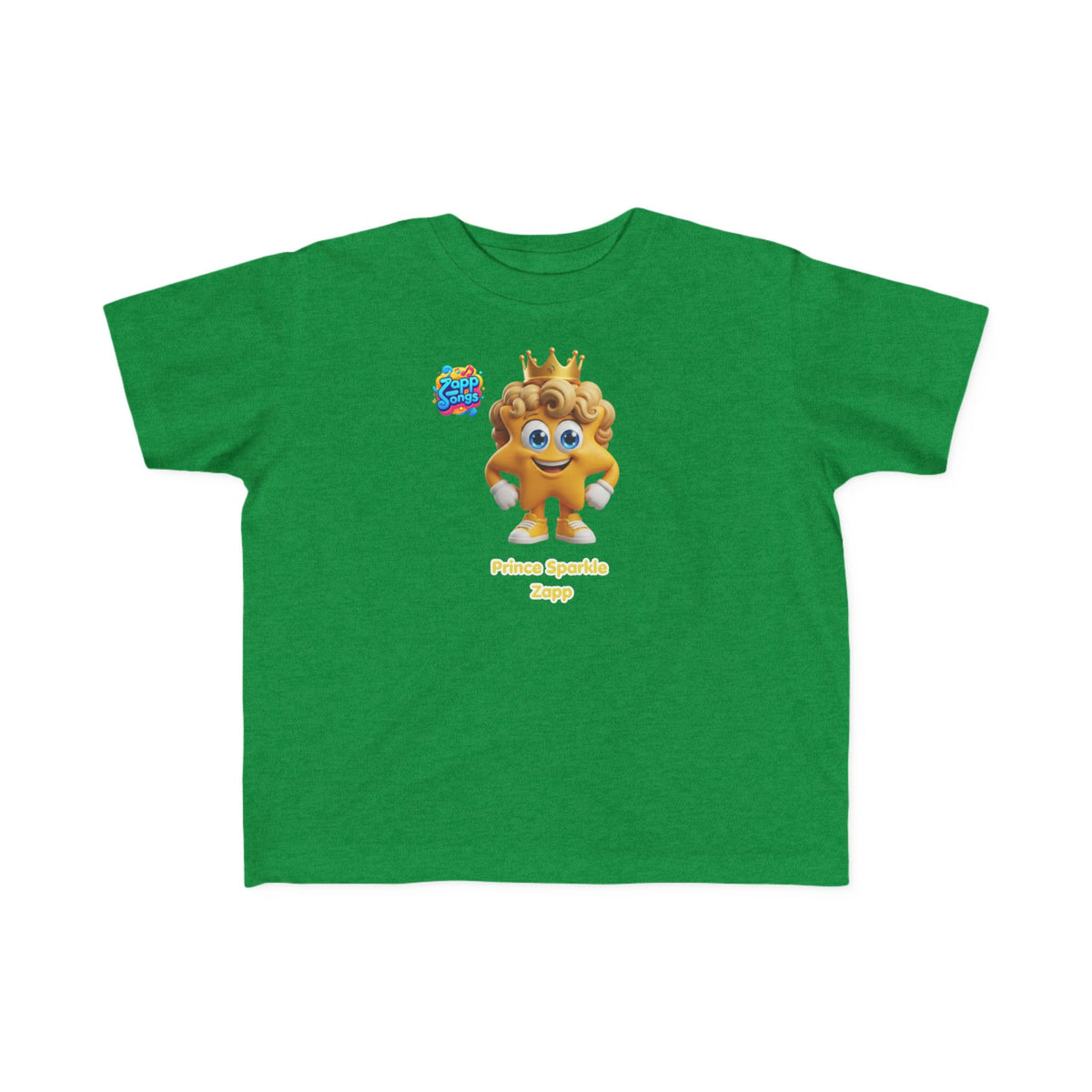 Toddler Tee — Prince Sparkle Zapp Character Cute Crowned Graphic Shirt