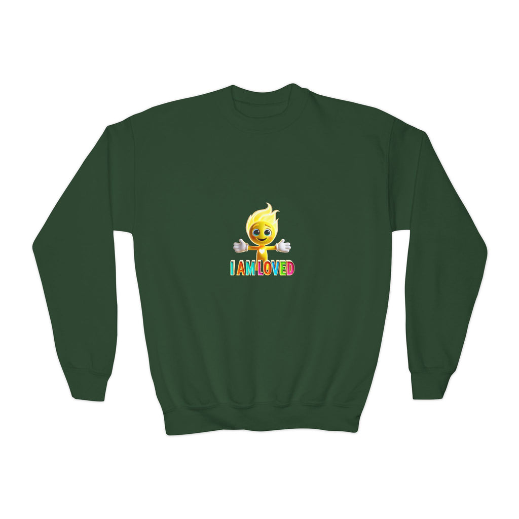 Tippy Zapp 'I Am Loved' — Youth Crewneck Sweatshirt
