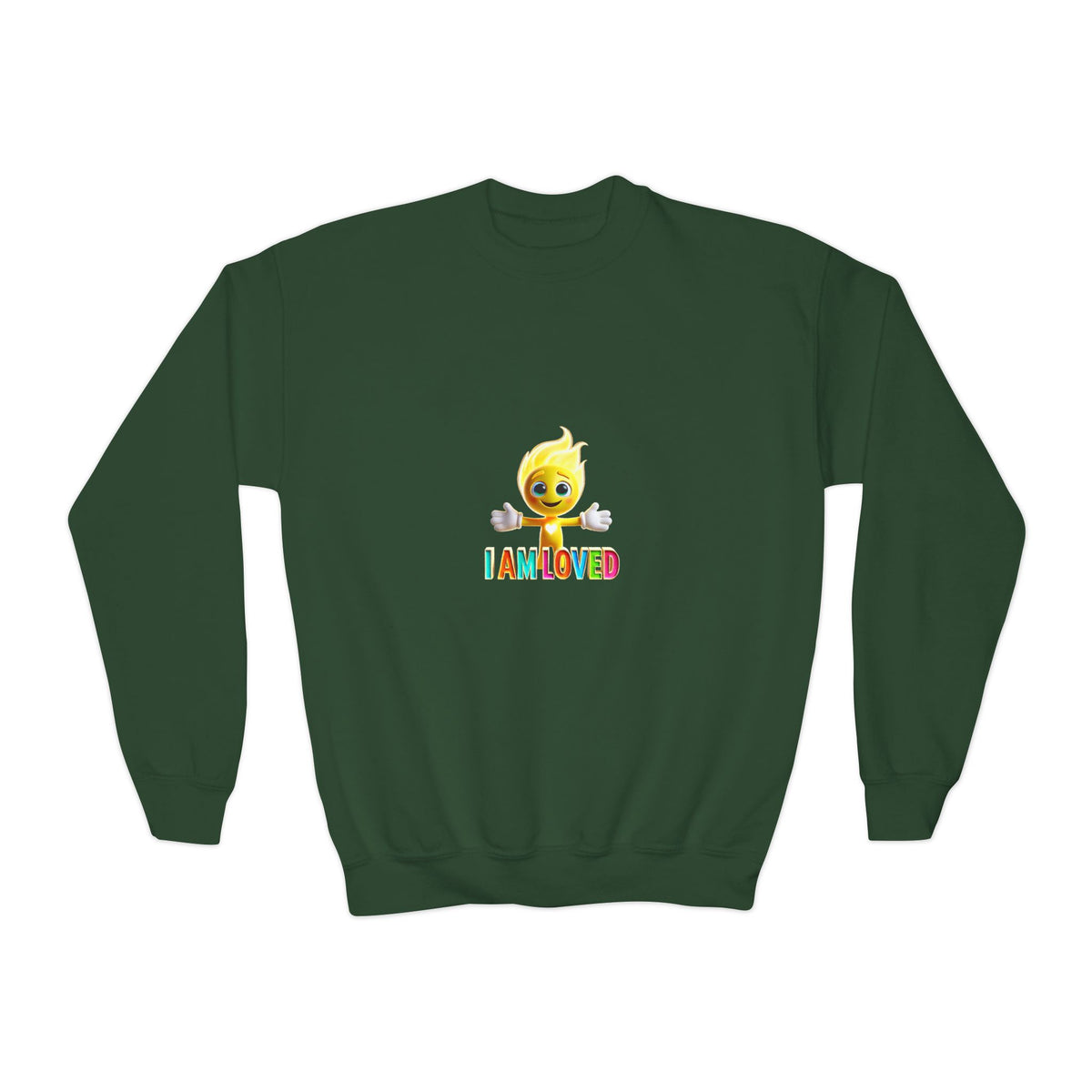 Tippy Zapp 'I Am Loved' — Youth Crewneck Sweatshirt
