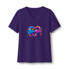 ZappMoms Heart V-Neck Tee