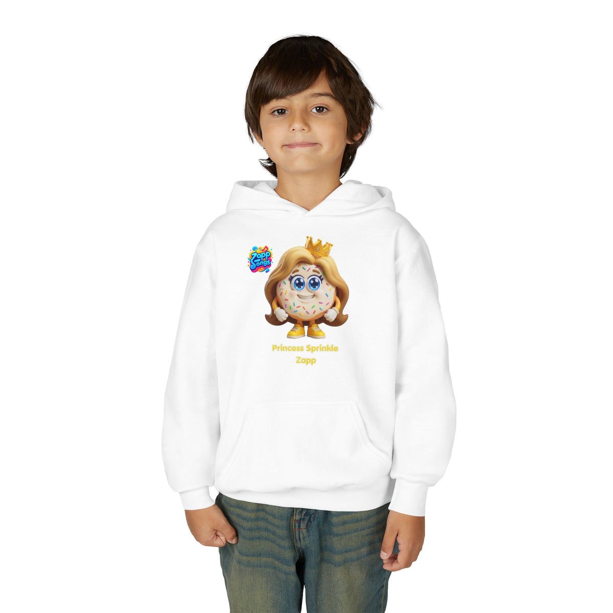 Princess Sprinkles Zapp Character Cozy Youth Hoodie