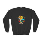 Zazzy Zapp "I Am Happy" — Youth Crewneck Sweatshirt
