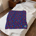 Zapp Songs Musical Notes Velveteen Plush Blanket