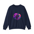 ZappMoms Heart Mom and Child Crewneck Sweatshirt