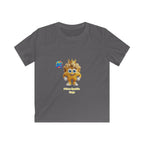Kinder-T-Shirt – „Prinz Glitzer Zapp Figur“ Süße gekrönte Sonne Grafik