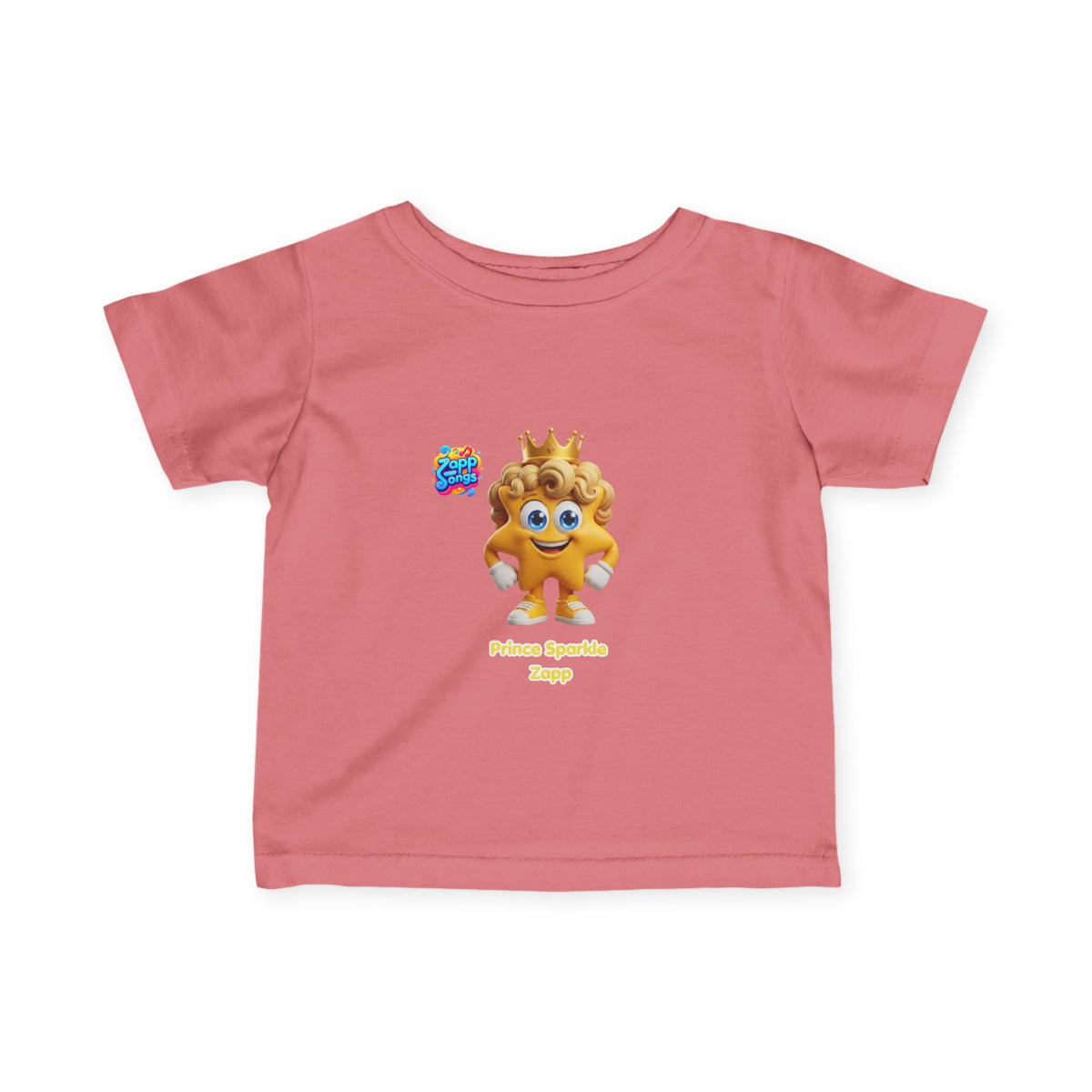 Infant Tee — 'Prince Sparkle Zapp Character' Cute Crowned Baby Shirt