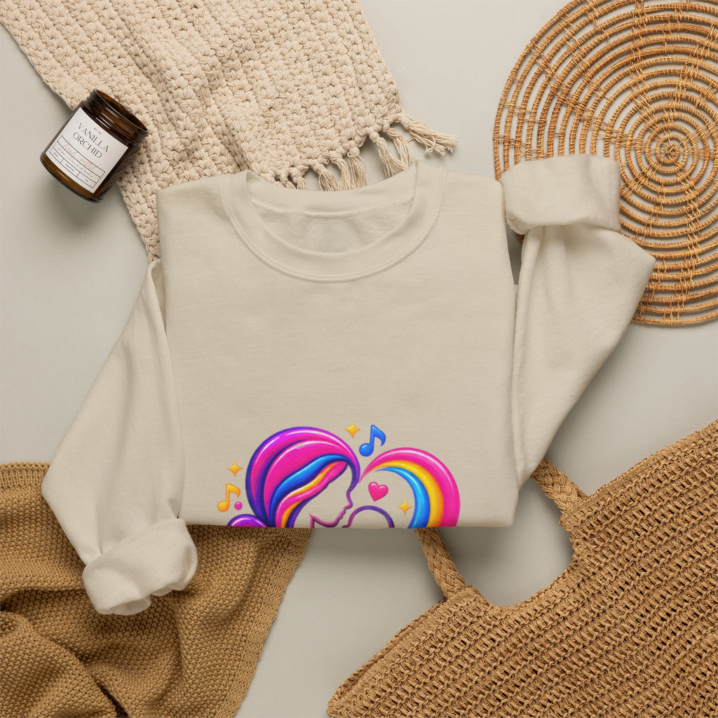 ZappMoms Heart Mom and Child Crewneck Sweatshirt