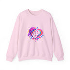 ZappMoms Heart Mom and Child Crewneck Sweatshirt