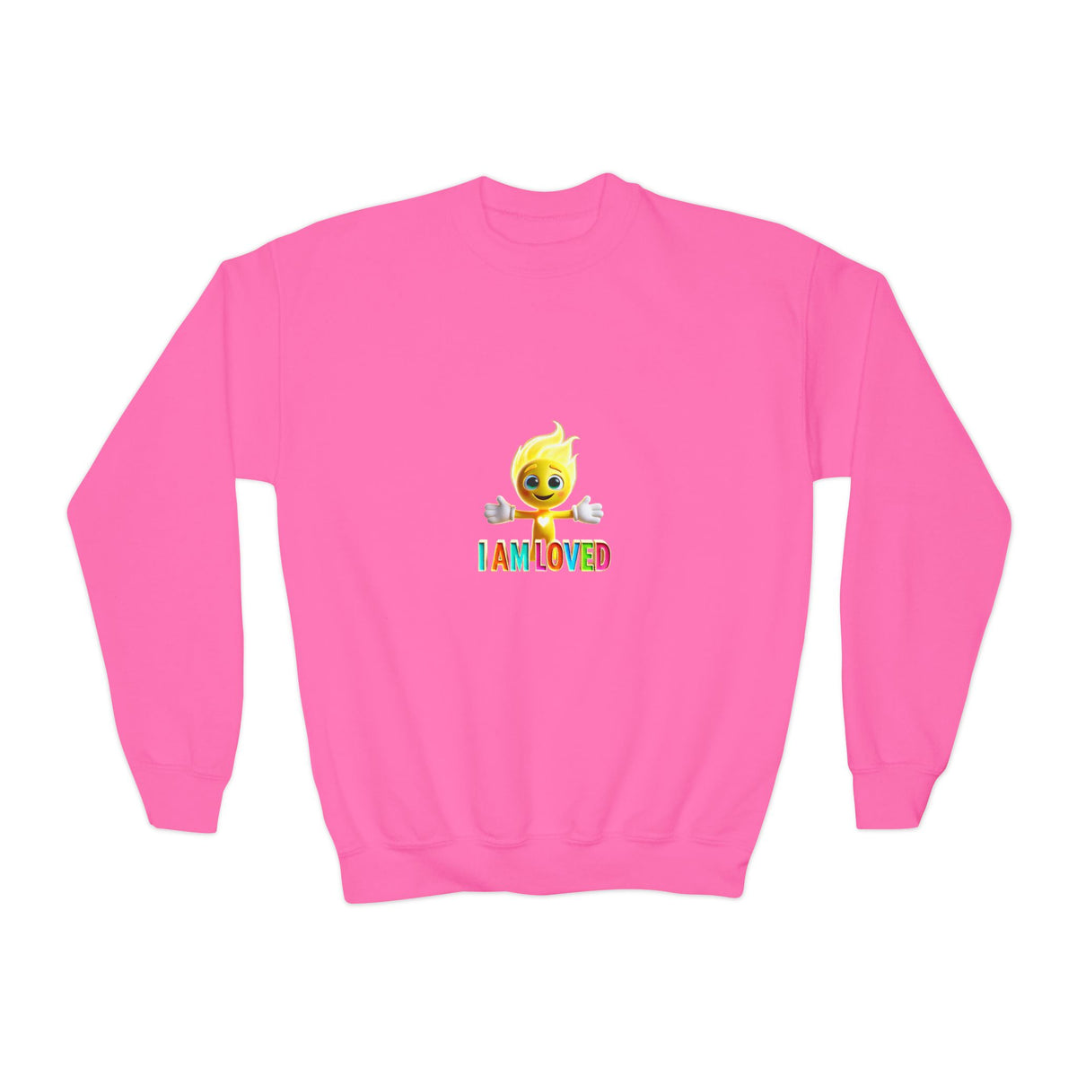 Tippy Zapp 'I Am Loved' — Youth Crewneck Sweatshirt