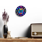Acrylic Wall Clock — Colorful Kids "Zopp Songs" Musical Number Clock