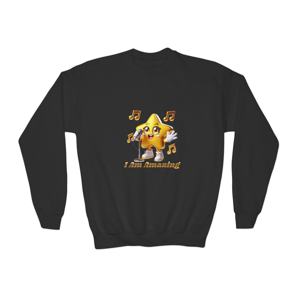 Twinkie Zapp “I AM AMAZING”  — Youth Crewneck Sweatshirt