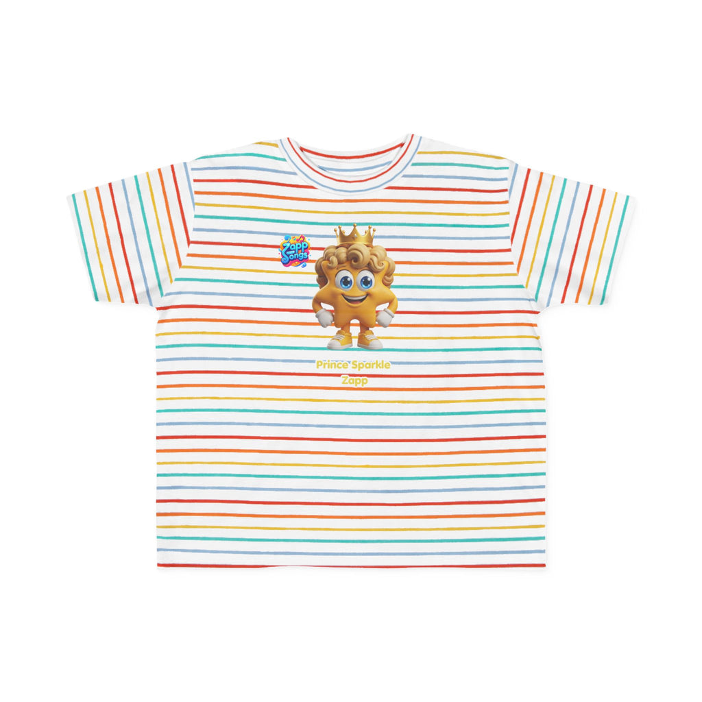 Toddler Tee — Prince Sparkle Zapp Character Cute Crowned Graphic Shirt