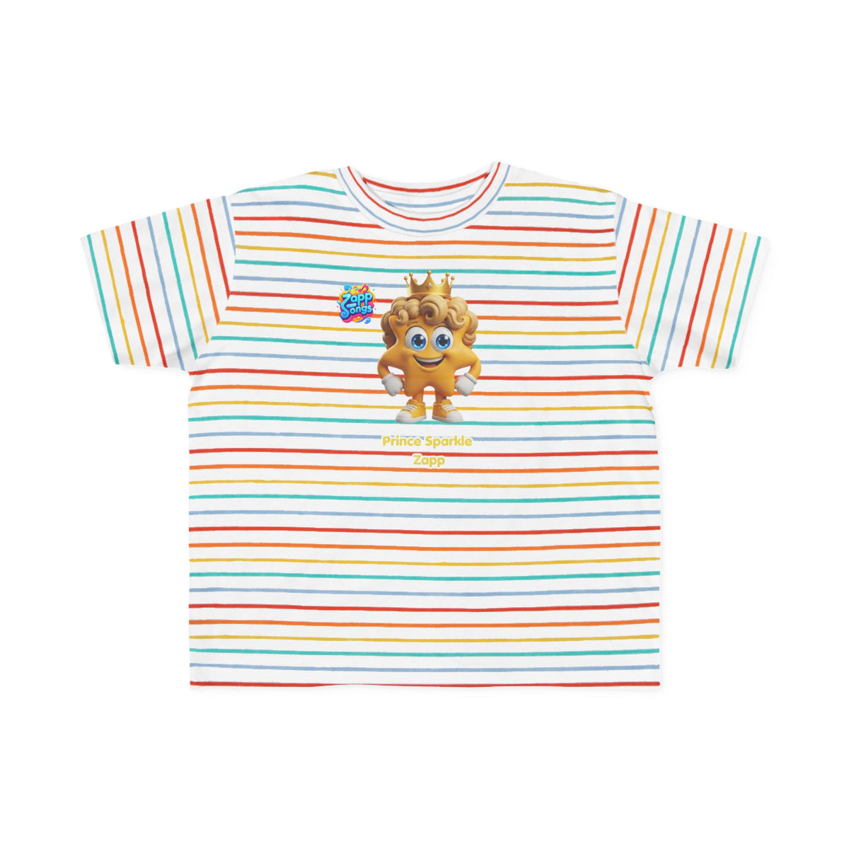 Toddler Tee — Prince Sparkle Zapp Character Cute Crowned Graphic Shirt