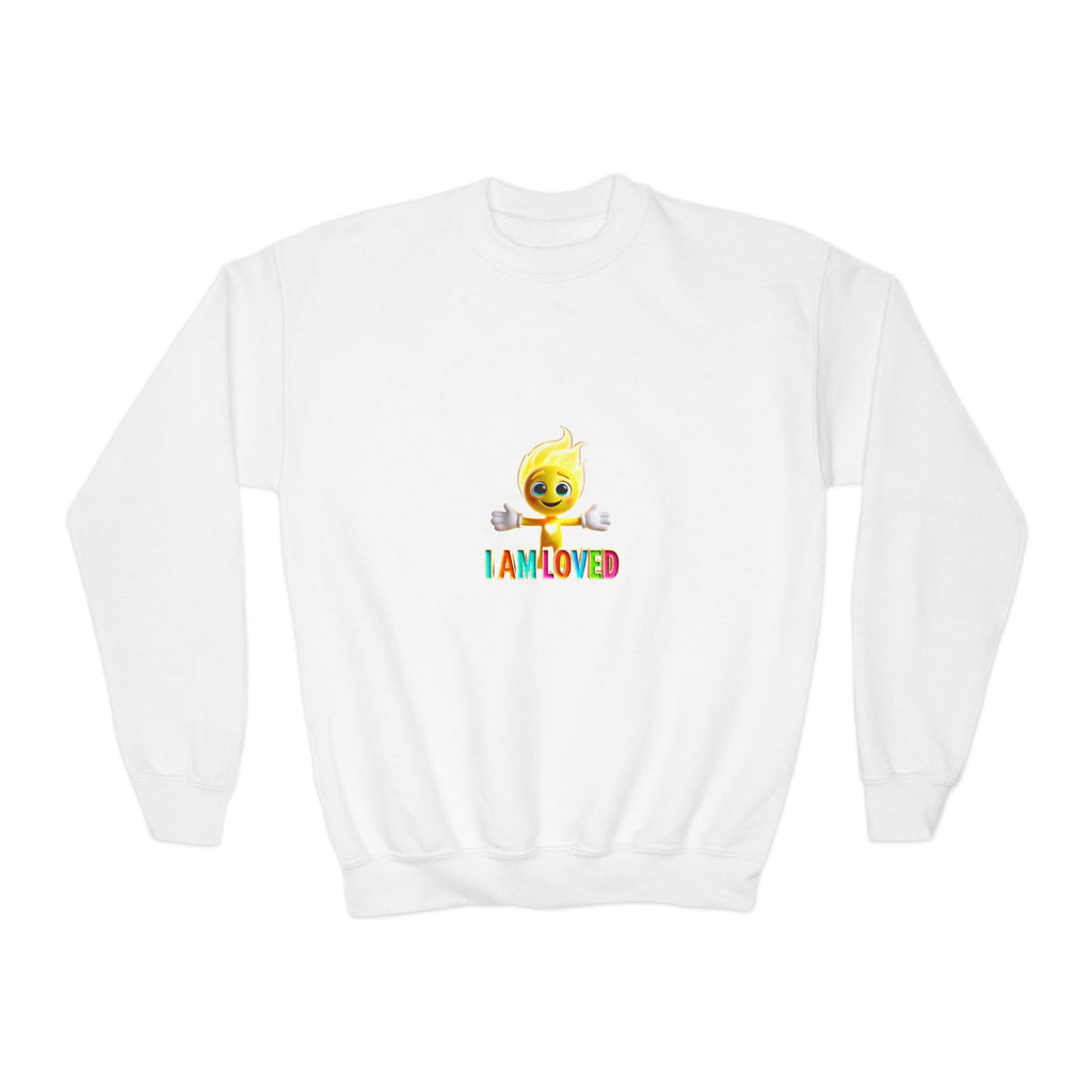 Tippy Zapp 'I Am Loved' — Youth Crewneck Sweatshirt