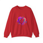 ZappMoms Heart Mom and Child Crewneck Sweatshirt
