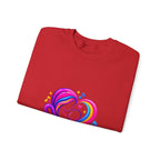ZappMoms Heart Mom and Child Crewneck Sweatshirt