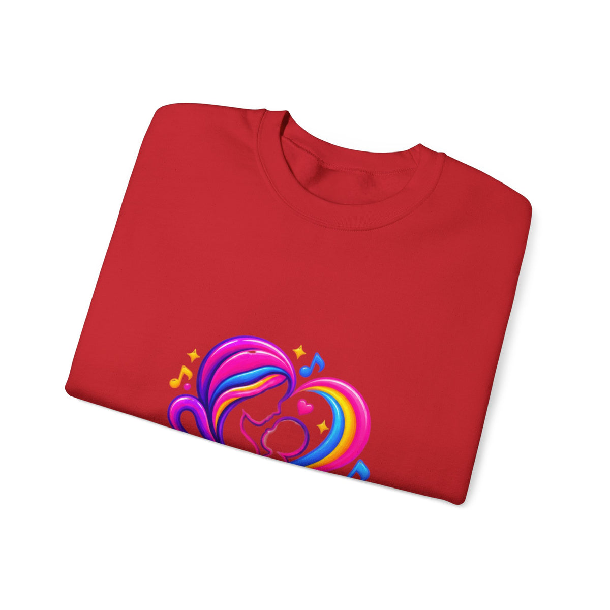 ZappMoms Heart Mom and Child Crewneck Sweatshirt