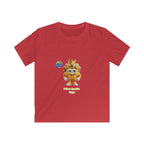 Kinder-T-Shirt – „Prinz Glitzer Zapp Figur“ Süße gekrönte Sonne Grafik