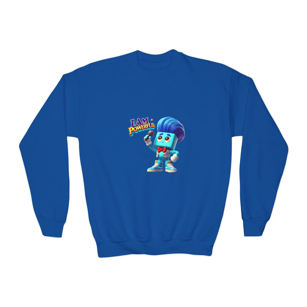Rappa Zapp "I Am Powerful" — Youth Crewneck Sweatshirt