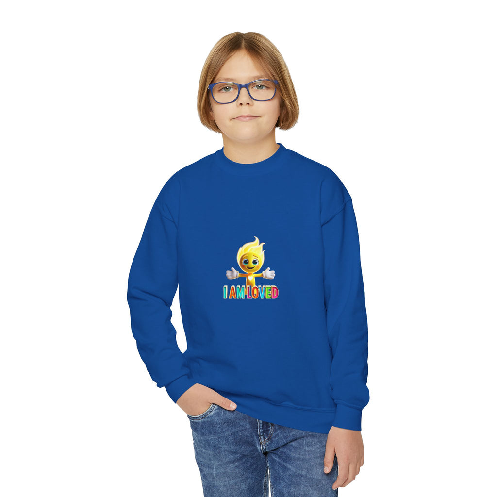 Tippy Zapp 'I Am Loved' — Youth Crewneck Sweatshirt