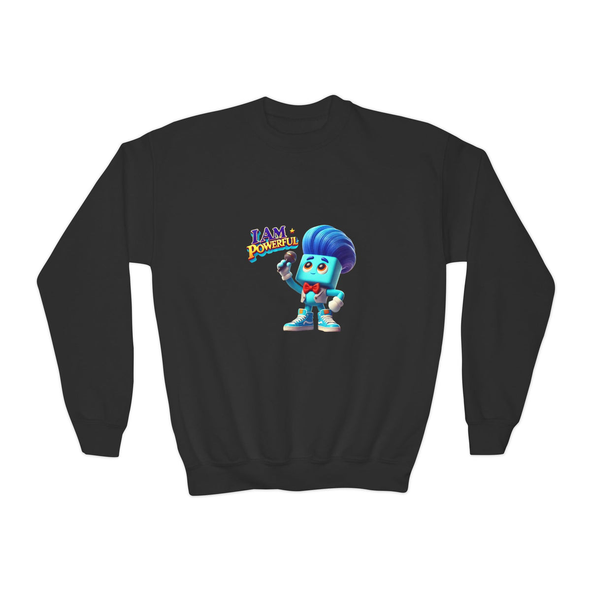 Rappa Zapp "I Am Powerful" — Youth Crewneck Sweatshirt