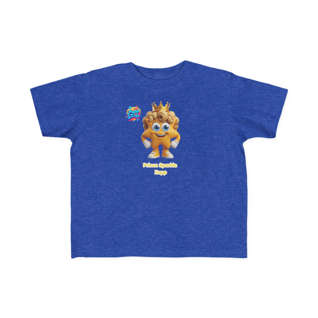 Toddler Tee — Prince Sparkle Zapp Character Cute Crowned Graphic Shirt