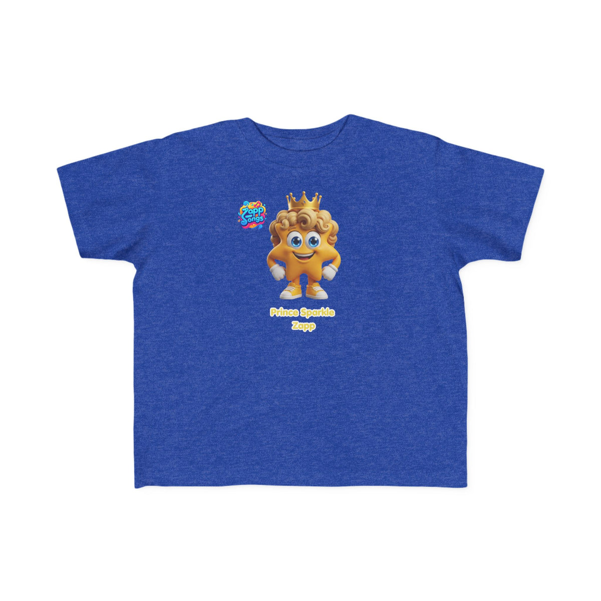 Toddler Tee — Prince Sparkle Zapp Character Cute Crowned Graphic Shirt