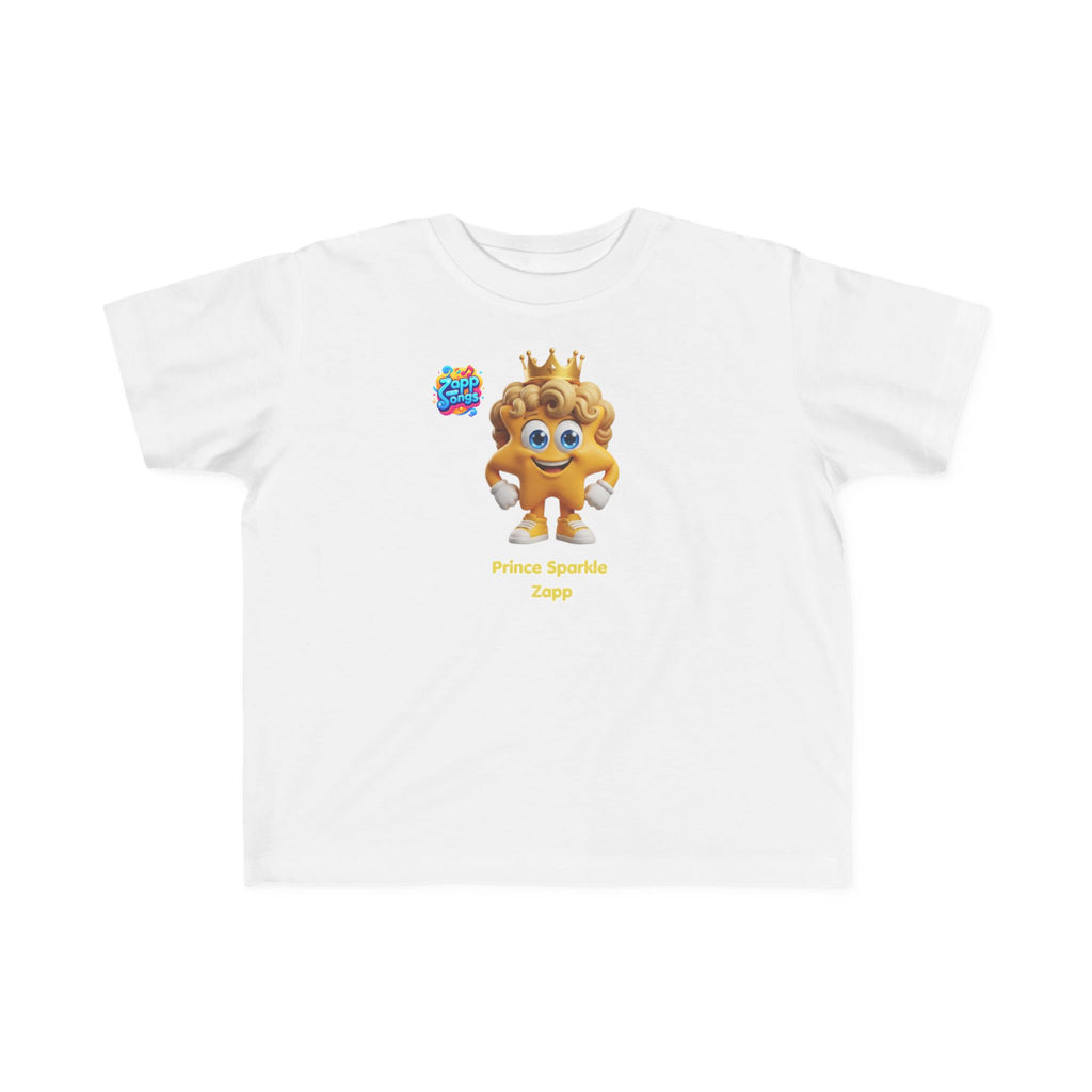 Toddler Tee — Prince Sparkle Zapp Character Cute Crowned Graphic Shirt