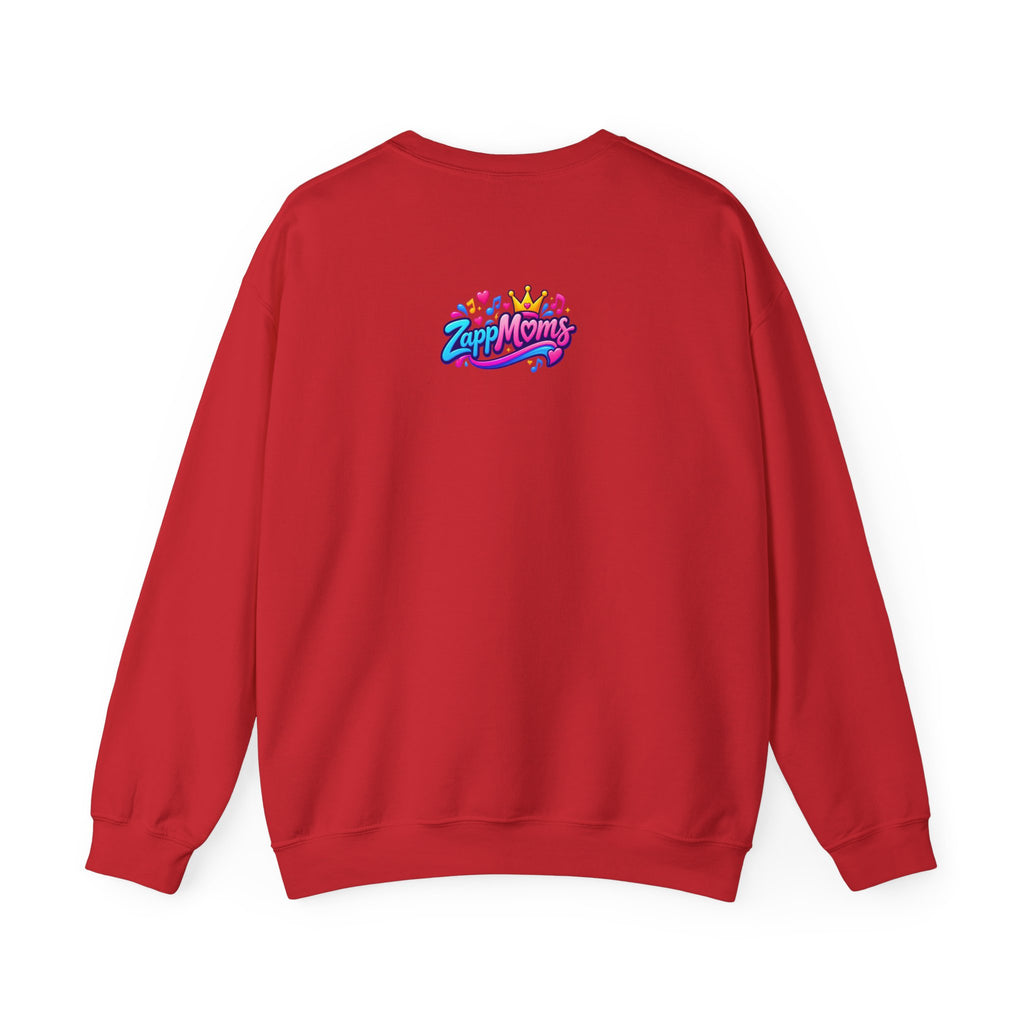 ZappMoms Heart Mom and Child Crewneck Sweatshirt