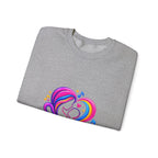 ZappMoms Heart Mom and Child Crewneck Sweatshirt
