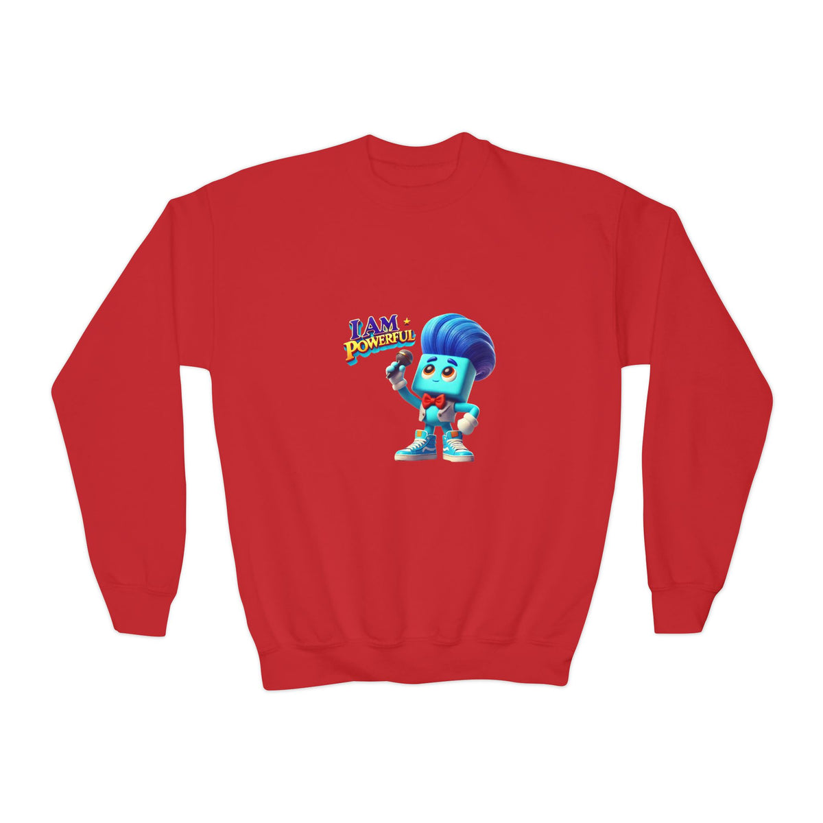 Rappa Zapp "I Am Powerful" — Youth Crewneck Sweatshirt