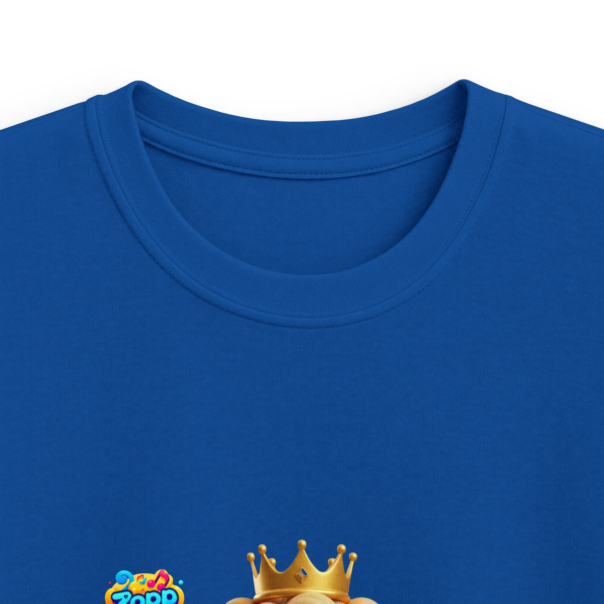 Kinder-T-Shirt – „Prinz Glitzer Zapp Figur“ Süße gekrönte Sonne Grafik