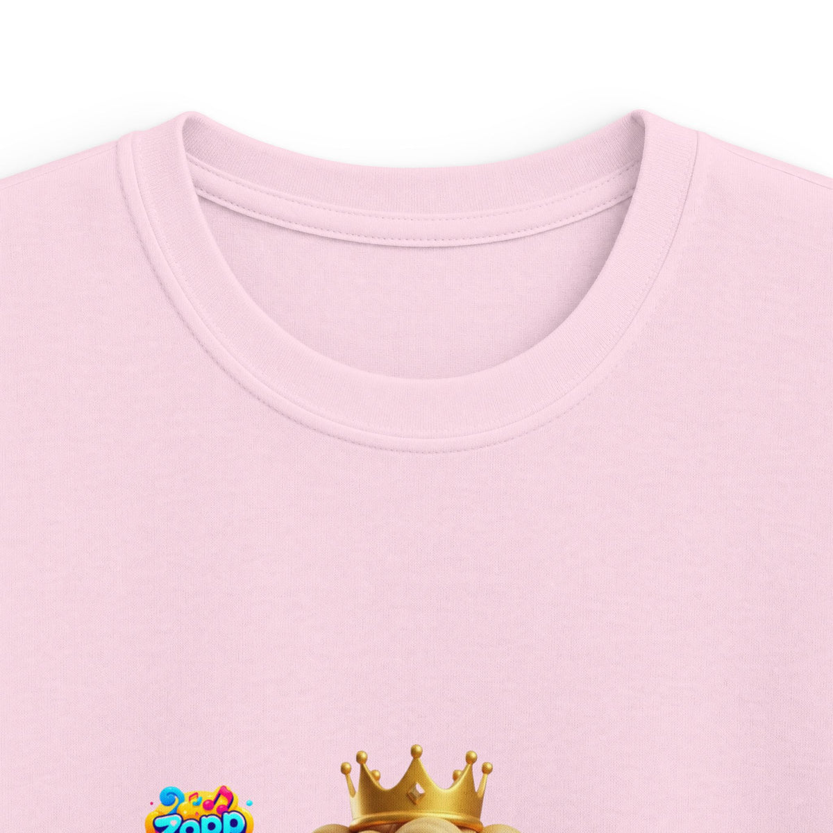 Kinder-T-Shirt – „Prinz Glitzer Zapp Figur“ Süße gekrönte Sonne Grafik