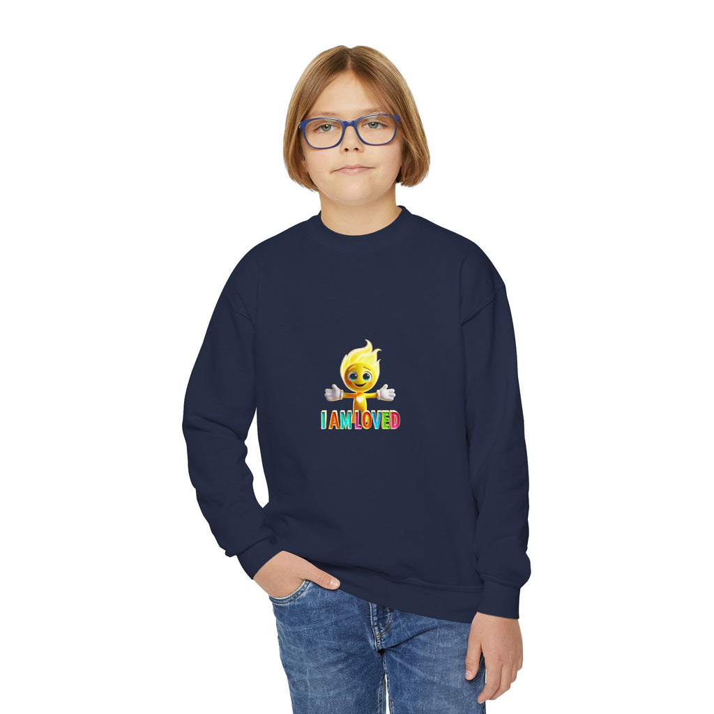 Tippy Zapp 'I Am Loved' — Youth Crewneck Sweatshirt