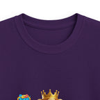 Kinder-T-Shirt – „Prinz Glitzer Zapp Figur“ Süße gekrönte Sonne Grafik