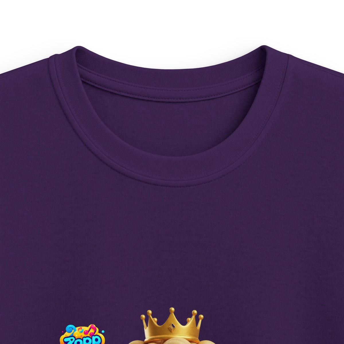 Kinder-T-Shirt – „Prinz Glitzer Zapp Figur“ Süße gekrönte Sonne Grafik