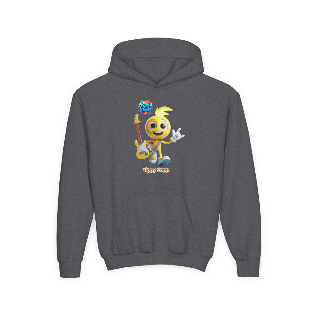 "Tippy Zapp" Guitar Character Kids Hoodie