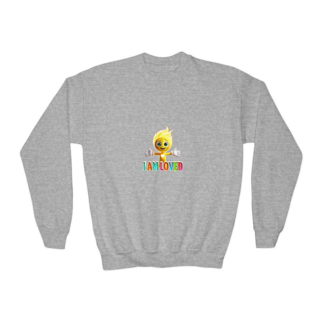 Tippy Zapp 'I Am Loved' — Youth Crewneck Sweatshirt