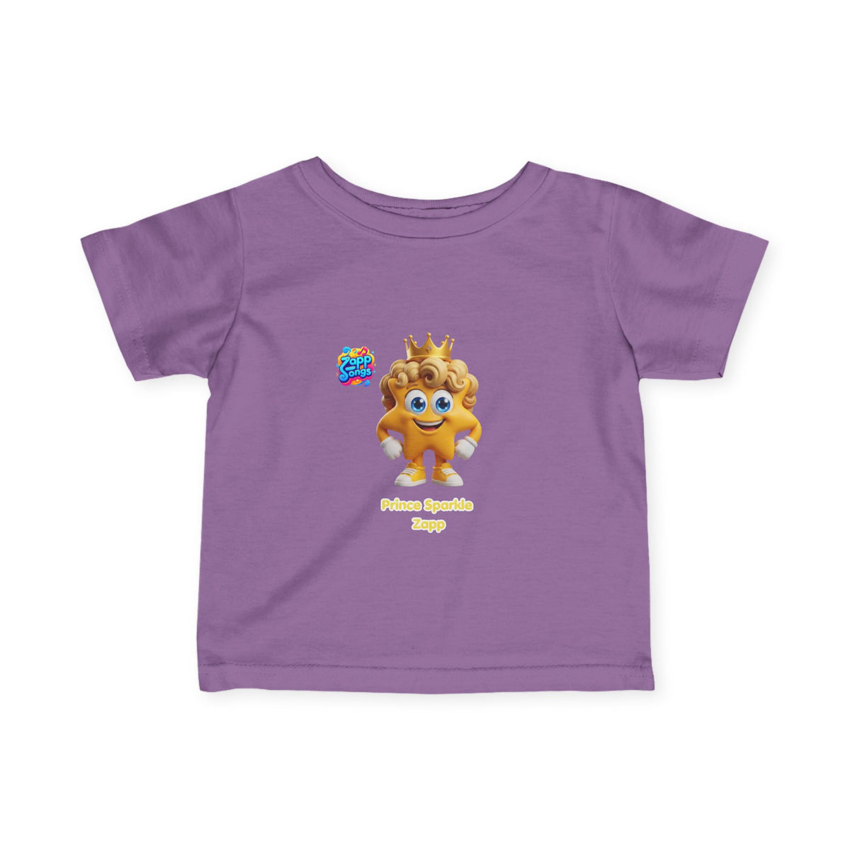 Infant Tee — 'Prince Sparkle Zapp Character' Cute Crowned Baby Shirt