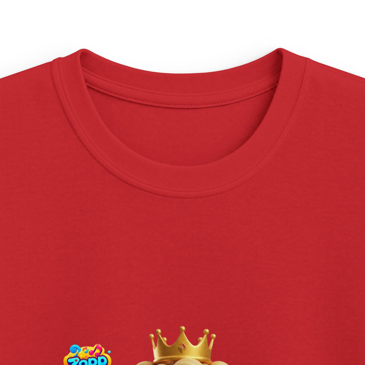 Kids Tee — "Prince Sparkle Zapp Character" Cute Crowned Sun Graphic