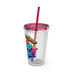 Zapp Songs Kids Tumbler with Straw — 16oz Colorful Music Logo Cup