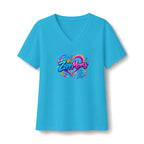 ZappMoms Heart V-Neck Tee