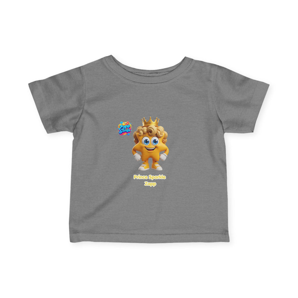 Infant Tee — 'Prince Sparkle Zapp Character' Cute Crowned Baby Shirt