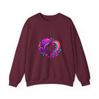 ZappMoms Heart Mom and Child Crewneck Sweatshirt