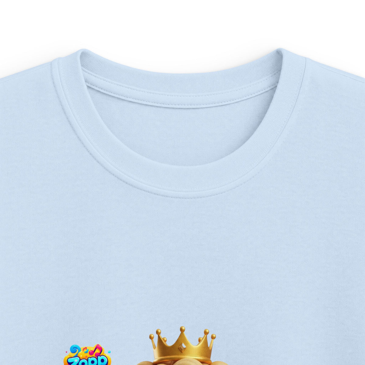 Kinder-T-Shirt – „Prinz Glitzer Zapp Figur“ Süße gekrönte Sonne Grafik