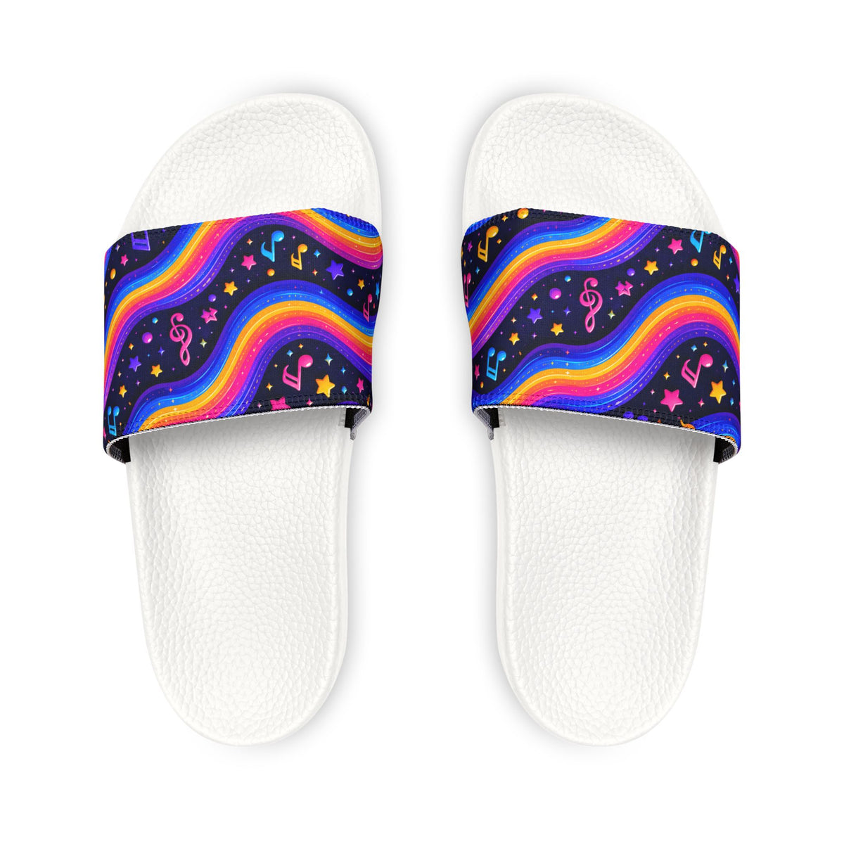 Zapp Songs Removable Rainbow Music Strap  —  Youth Slide Sandals